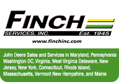 Finch Services Inc: John Deere Sales and Services in Maryland, Pennsylvania Washington DC, Virginia, West Virginia Delaware, New Jersey, New York, Connecticut Rhode Island, Massachusetts, Vermont New Hampshire, and Maine, 0.5